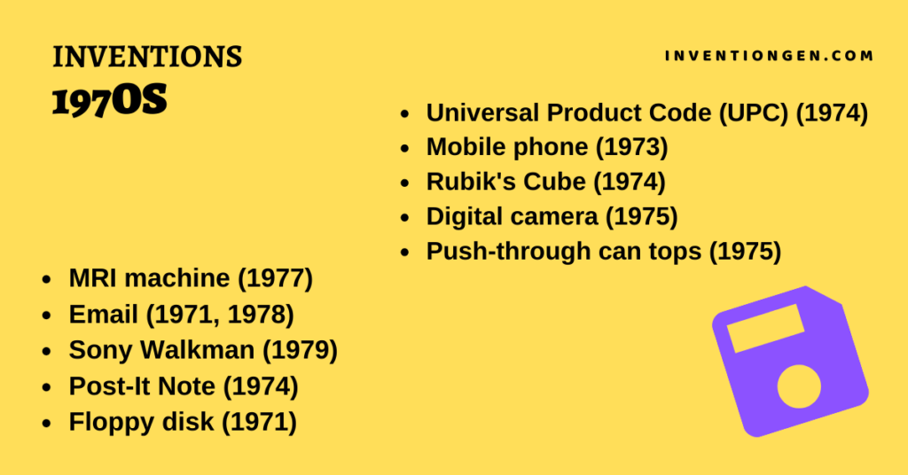 28 Greatest Inventions in the Golden 1970s Still In Use - INVENTgen